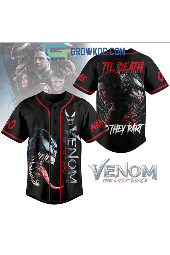 Venom The Last Dance Let s Make It Count Personalized Baseball Jersey Men Gift for Lover Q