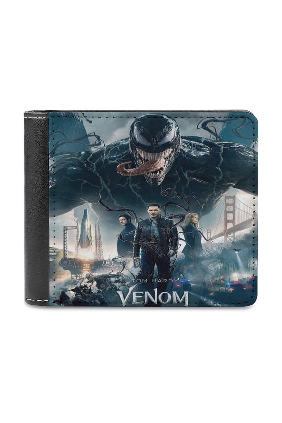 Venom Wallet for Men Women Leather Bifold Stylish Purse with Credit Card Holder