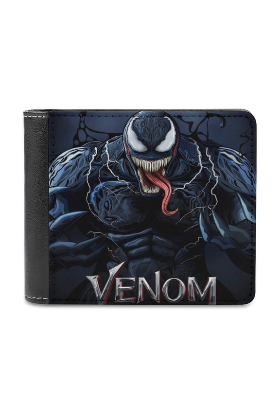 Venom Wallet for Men Women Leather Bifold Stylish Purse with Credit Card Holder