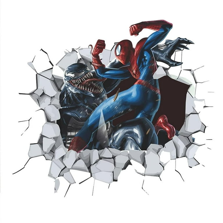 Cartoon Spider Man Wearing Wall Background Wall Sticker Cartoon Spider Man Wearing Wall Background Wall Sticker