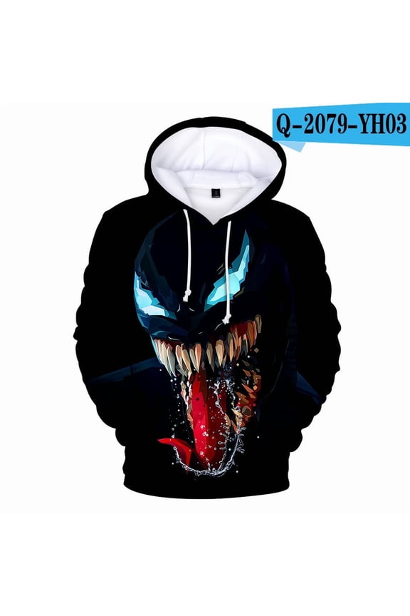 Venom hooded hoodie 3D digital print adult hoodie