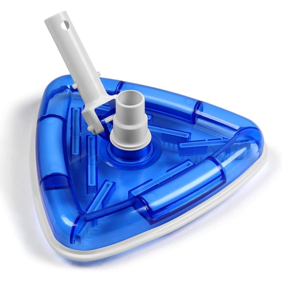 Venoro 11.4" Weighted Transparent Triangular Pool Vacuum Head w/ Swivel Hose Connection