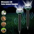 thumbnail image 1 of Venoro 2/4/6/8 X Solar Ultrasonic Animal Repellers w/Light Pest Mole Snake Repellent US, 1 of 22