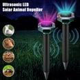 thumbnail image 1 of Venoro 2/4/6/8 X Solar Ultrasonic Animal Repellers w/Light Pest Mole Snake Repellent US, 1 of 23