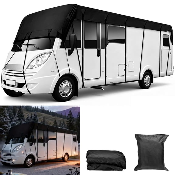 Venoro 210T RV Cover For Roof - Waterproof Snow & UV Resistant Travel Trailer Cover USA