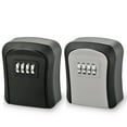 thumbnail image 1 of Venoro 4 Digit Combination Key Lock Box Safe Security Storage Case Organizer Waterproof, 1 of 13