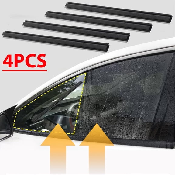 Venoro 4pcs Side Window Wiper All Weather Car Side Mirror Glass Wiper for Most Vehicles