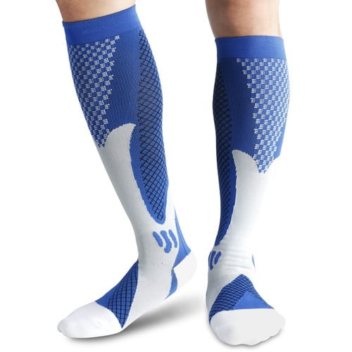 Venoro 5 Pairs 30-40 mmHg Compression Socks - Knee High Support for Running & Sports