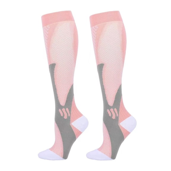 Venoro 5 Pairs 30-40 mmHg Compression Socks - Knee High Support for Running & Sports