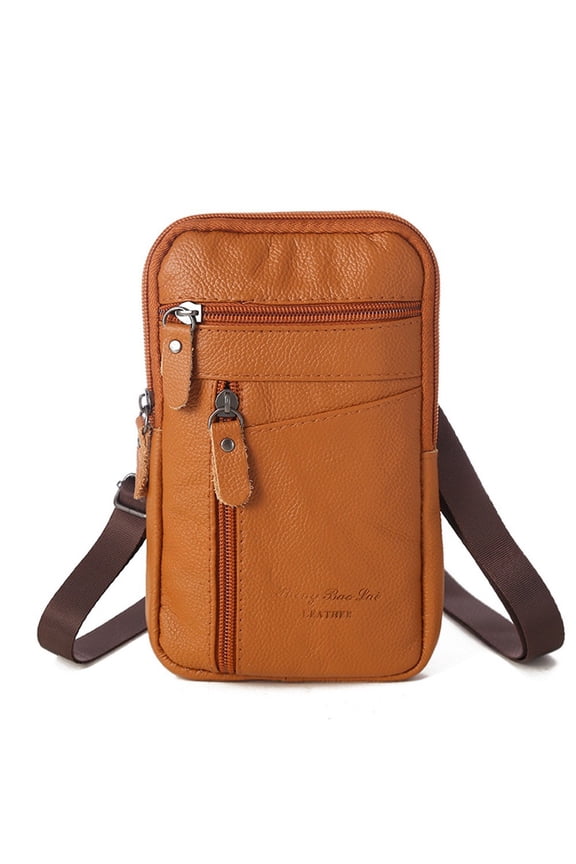 Adjustable Crossbody Bag for Men Women - Multi-Pocket Phone Holder & Wallet Design