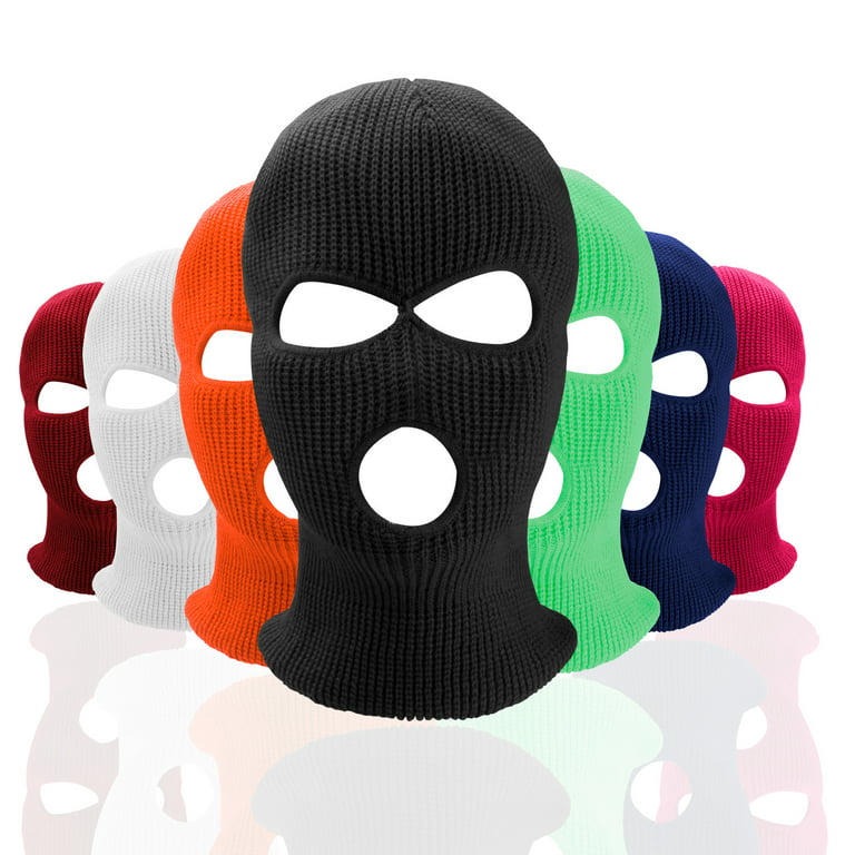 Ski Mask Balaclava for Men and Women 3 Hole Full Face Beanie