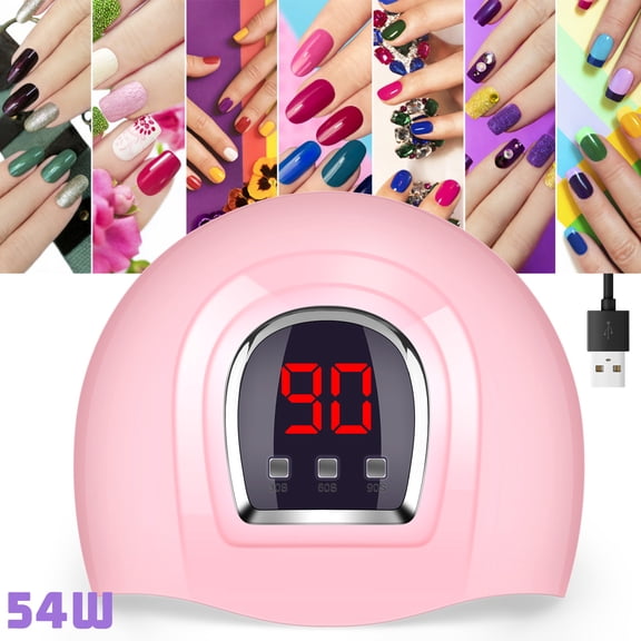 Venoro Electric Nail Dryer LED Lamp - 54/380W UV Gel Polish Curing Machine for Manicure