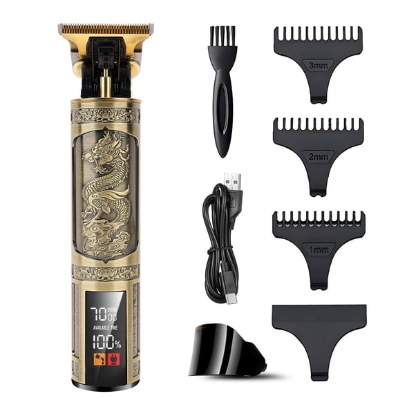 Venoro LCD Display Rechargeable Cordless Professional Hair Clipper & Beard Hair Trimmer