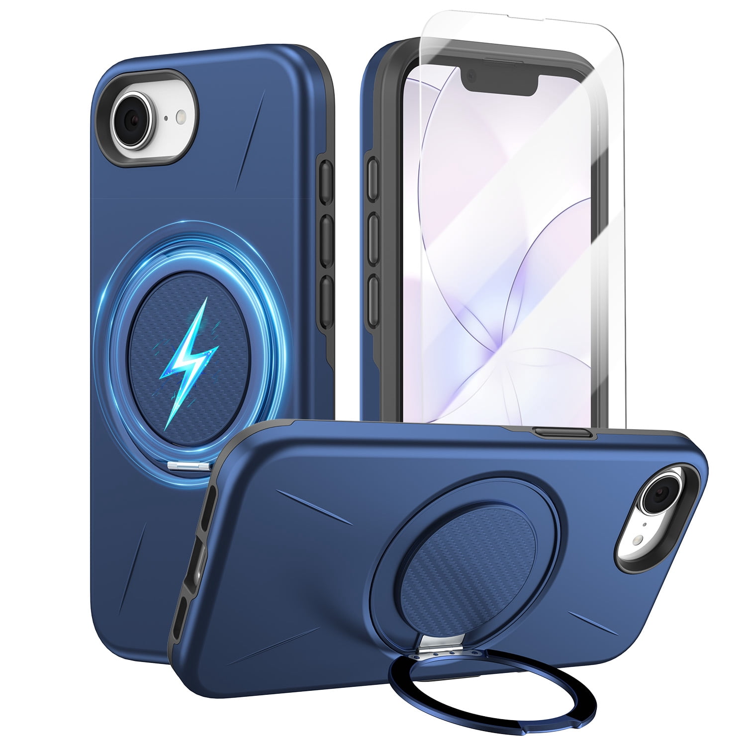 Venoro Magnetic Phone Case for iPhone 17e/16e with Kickstand, Includes ...