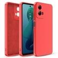 thumbnail image 1 of Venoro Phone Case for Moto G 5G 2024 6.5inch Liquid Silicone Protective Cover, Red, 1 of 16