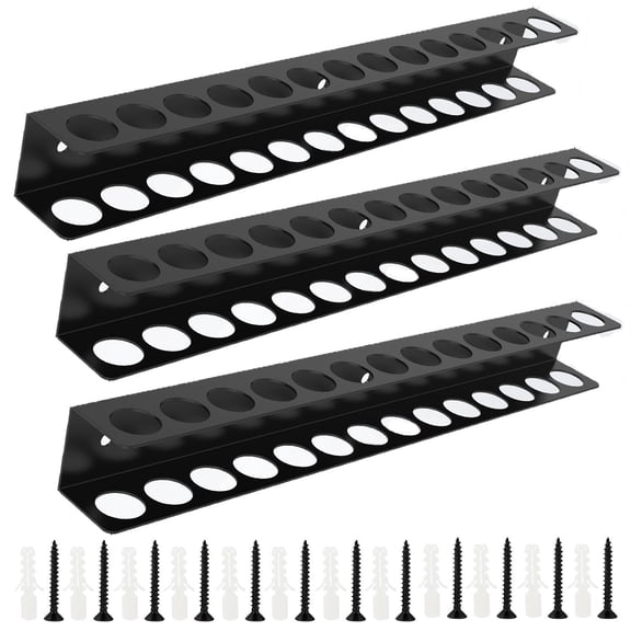 Venoro Wall-Mounted Screwdriver & Pliers Display Rack | Multi-Hole Tool Organizer