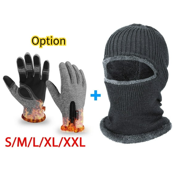 Venoro Warm Ski Hat & Touchscreen Gloves Set - Thermal Winter Gear for Men & Women