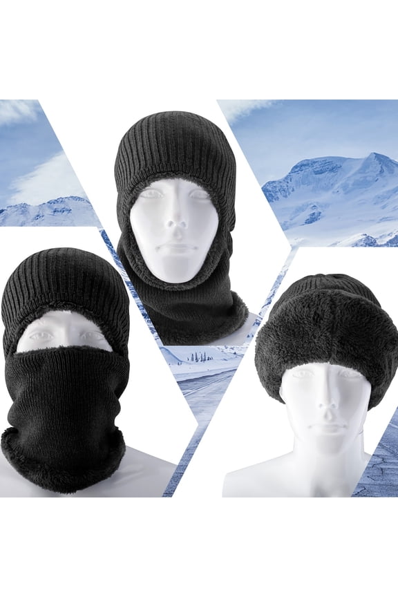 Warm Ski Hat & Touchscreen Gloves Set - Thermal Winter Gear for Men & Women