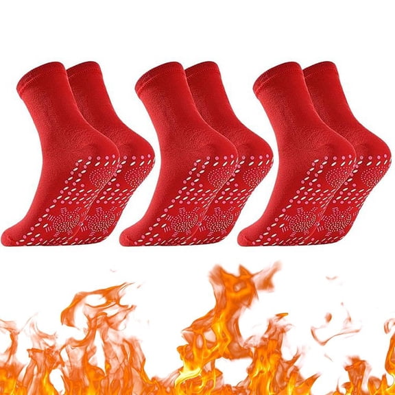 Venoro Winter Non-Slip Sports Socks Set - 3 Pairs Thermal Outdoor Socks for Cold Weather