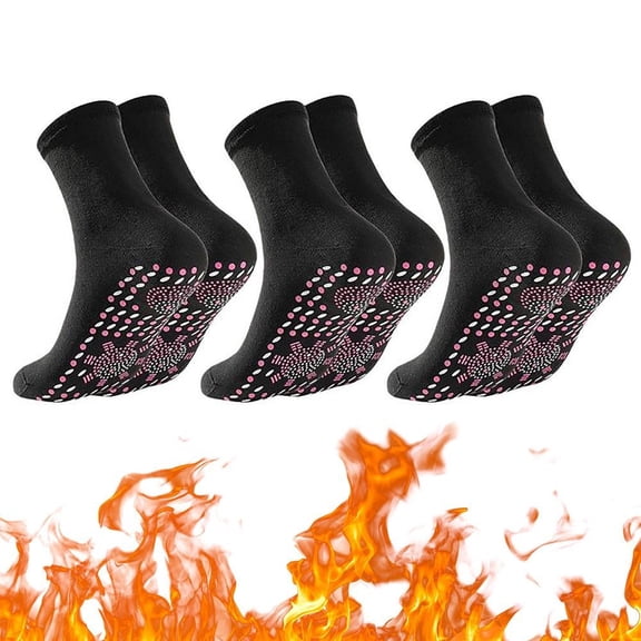 Venoro Winter Non-Slip Sports Socks Set - 3 Pairs Thermal Outdoor Socks for Cold Weather