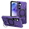 thumbnail image 1 of Venoro for Samsung Galaxy A55 5G Case Shockproof Magnetic Phone Cover with Stand, Purple, 1 of 12