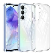Venoro for Samsung Galaxy A55 5G Case Shockproof Soft TPU Phone Cover, Clear