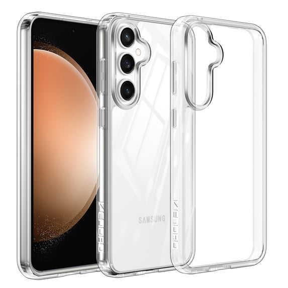 Venoro for Samsung Galaxy S23 FE 5G Case with 2 Pcs Screen Protector Soft Slim Phone Cover, Clear