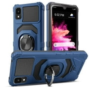 Venoro for TCL 30z/TCL 30 LE Case with Ring Magnetic Stand Heavy Duty Phone Cover, Blue
