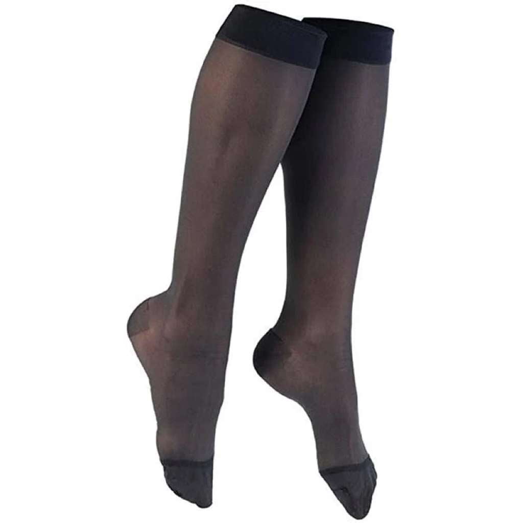 Venosan VL306BL Legline 20-30mmHg Knee High Support Stockings - Size-  X-Large, Color- Black 