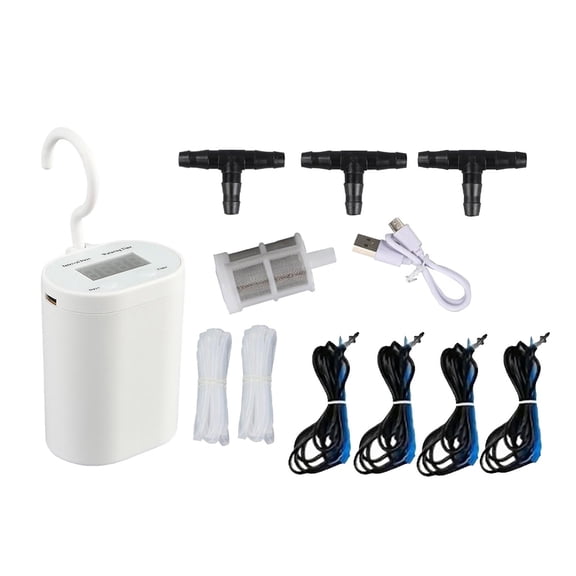 Vensio 16-Pot Automatic Drip Irrigation System Timed Gardening Sprinkler Kit with Micro USB for Indoor Plants