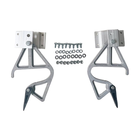 Vensio 2-Piece Aluminum Alloy Rung Lock Replacement Set for 28-11 Extension Ladders Professional Hardware