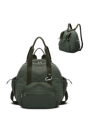 -2-in-1 Recycled Nylon Convertible Backpack Tote Purse for Women Water-Resistant Handbag with Wet Pocket Lightweight Foldable Daypack for Commute College Gym and Weekend Travel