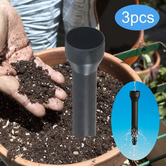 Vensio 3-Pack Deep Underground Irrigation Spikes Roots Watering and Fertilizing Spikes for Indoor Outdoor Plants