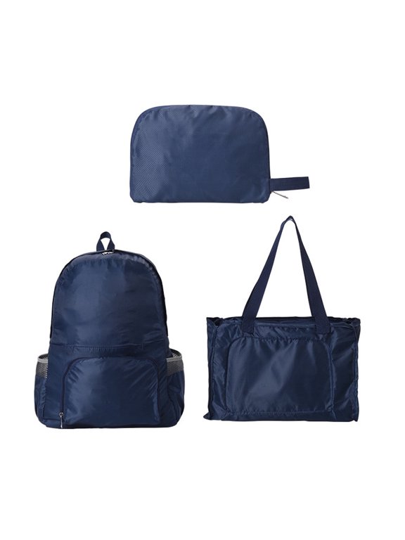 -3-in-1 Foldable Backpack Lightweight Packable Travel Tote Bag for Women