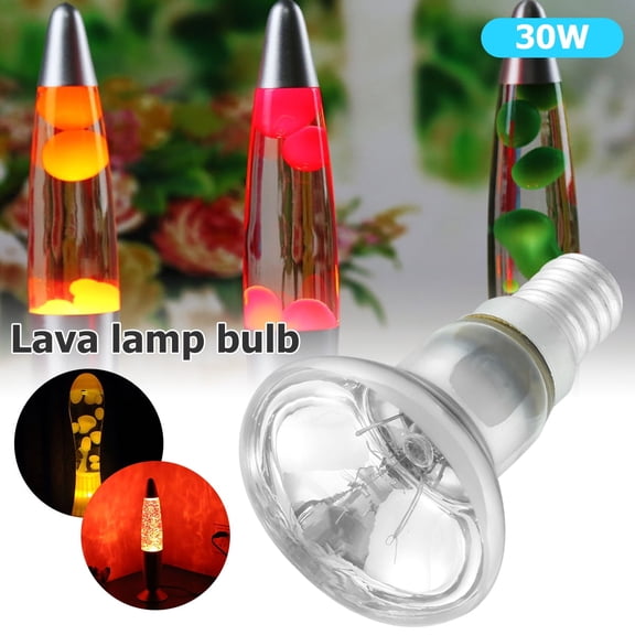 Vensio -30W R39 E14 Lava Lamp Bulbs 220-240V, High Temperature Resistant Warm White Reflector Bulb, Dimmable Replacement Bulbs for Night Lights and Flashlights, 1 Pack