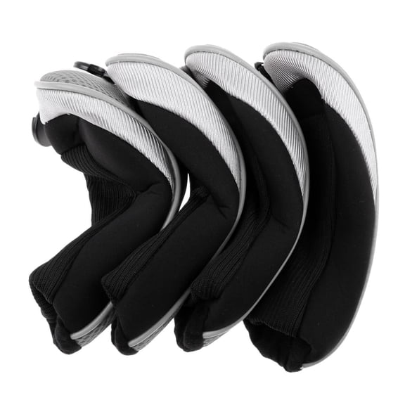 Vensio 4-Pack Gray Performance Golf Hybrid Club Headcovers Set with 5 Adjustable Number Tags for Putter iron