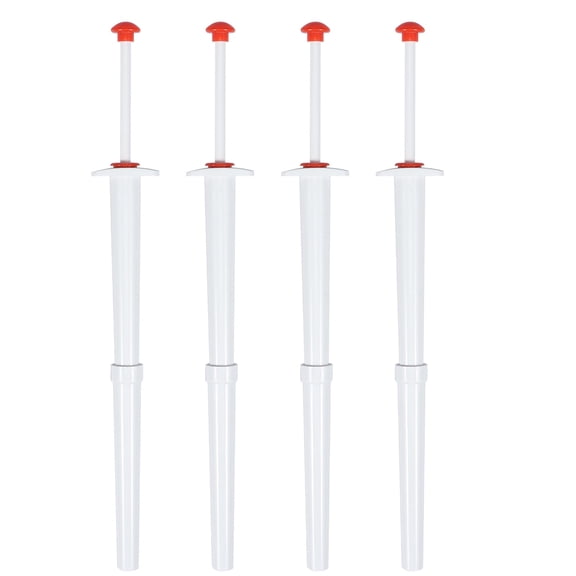 Vensio -4 Pack Stainless Steel Pickle Grabber Tool 8 Inch, Professional Pickle Pincher with 4-Claw Design for Narrow Jars, Portable Kitchen Gadget for Kimchi Red