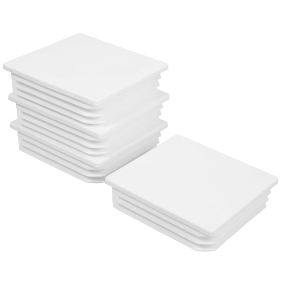 Vensio-4 Pcs White ABS Fence Post Caps Column Railing Cover Fits Standard 4x4 Posts