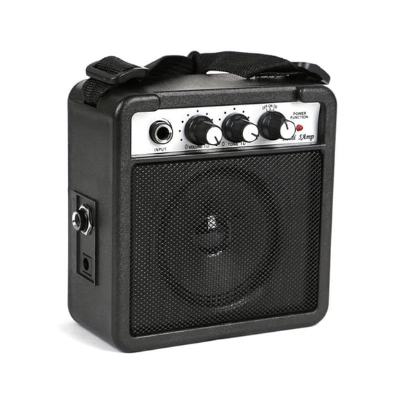 Vensio 5W Mini Portable Guitar Amplifier Speaker with Overdrive Tone Control 1/4 Inch Output for Electric Acoustic Practice