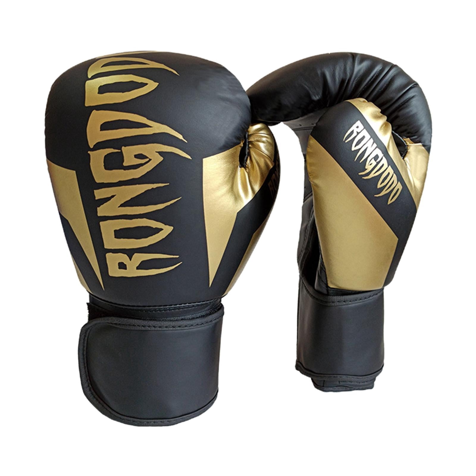 Vensio -6oz Children's Boxing Gloves for Training and Exercise, Professional PU Leather Sparring Mitts for Kids Aged 6-18, Breathable Boxing Mitts with Wrist Support Black