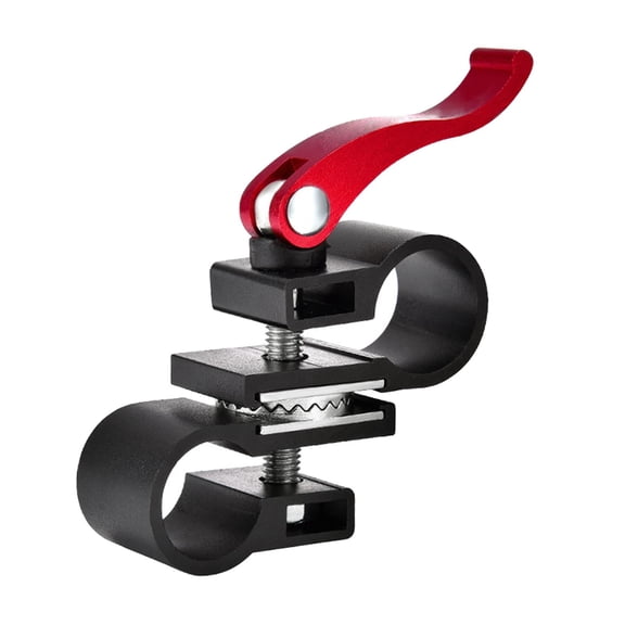 Vensio Black Fishing Umbrella Bracket Heavy Duty Anodized Aluminum Mount for Railing Deck and Fishing Chair