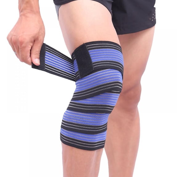 Vensio-Extra Wide Elastic Knee Compression Bandage Wrap Support Strap, 3-Inch Breathable Latex-Free Knee Sleeves Braces for Arthritis Stiffness Squats Running Gym-purple-