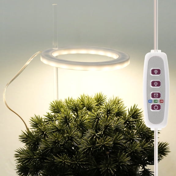 Vensio -Full Spectrum LED Grow Light Ring for Indoor Plants, USB Powered Dimmable Phyto Lamp