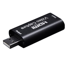 Vensio -HDMI Video Capture Card to USB 2.0 with 1080P Output, 4K High Definition Grabber for Streaming Recording and Teaching, Portable HDMI to USB Adapter with Manual