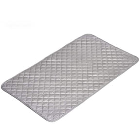 Vensio -Heavy Duty Stainless Steel Iron Rest Pad 33x19 Inch, Heat Resistant Silver Coated Cotton Ironing Mat for Washer and Dryer Tops, Portable Clothes Care Plate