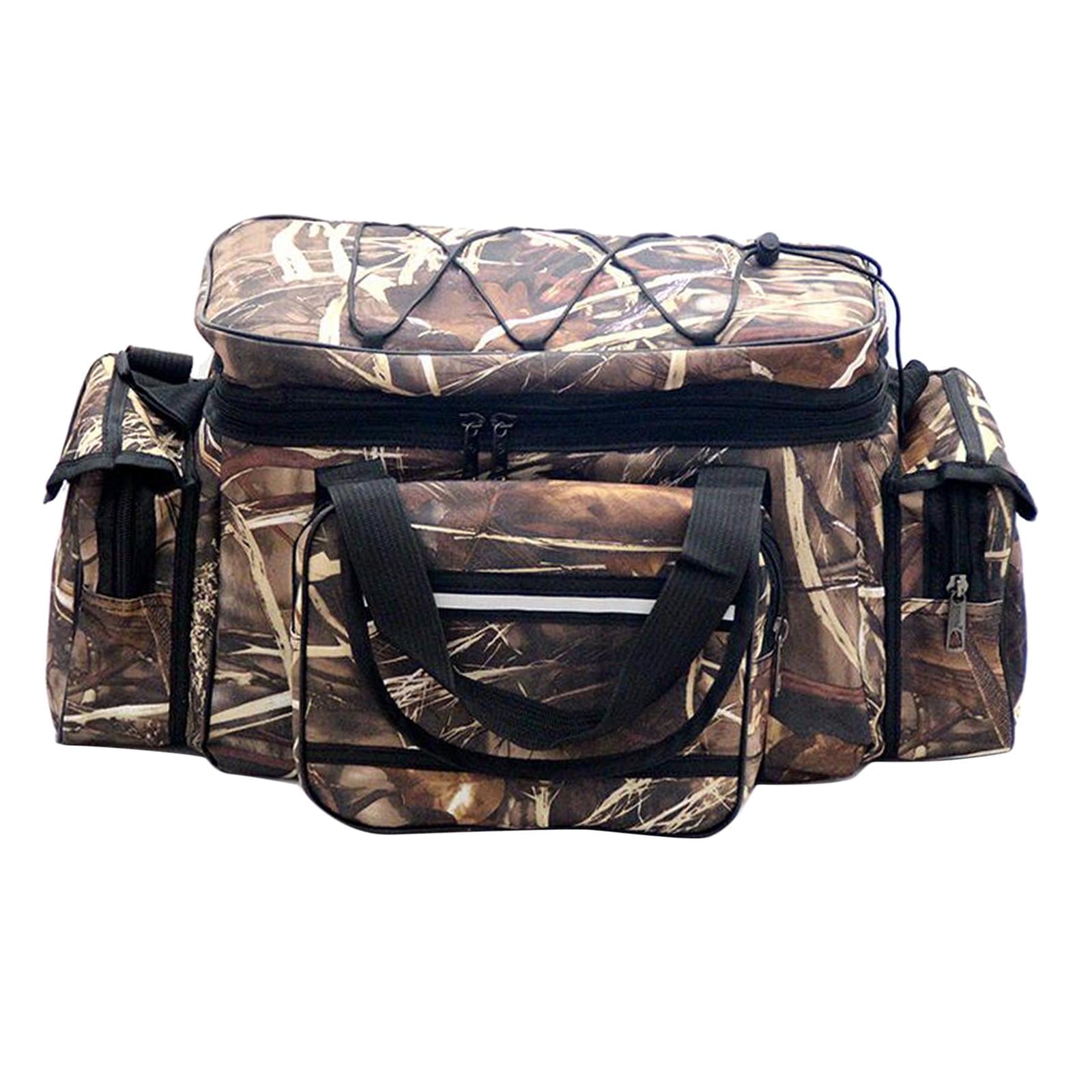 Vensio -Large Capacity Fishing Tackle Bag with Padded Shoulder Strap, Waterproof 600D Oxford Cloth Fishing Storage Bag for Carp and Sea Fishing, Multi-Pocket Gear Holdall