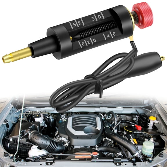 Vensio -Professional In-Line Spark Plug Tester for Car and Motorcycle, Adjustable Ignition System Coil Diagnostic Checker Tool for Small Engines and Trimmers, Black