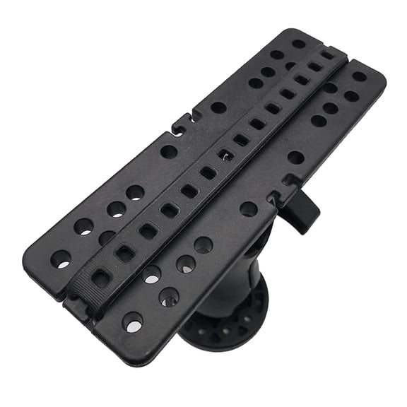 Vensio -Professional Kayak Fish Finder Mount with 360 Degree Adjustability, Universal Fishfinder Bracket with Ball and Socket Technology for Track Systems Black
