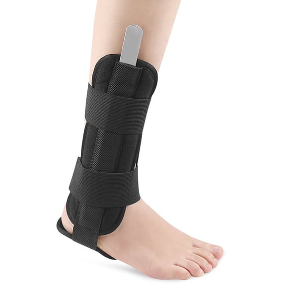 Vensio-Rigid Ankle Brace Stabilizer Splint, Heavy Duty Stirrup Support Guard for Sprain Recovery Tendonitis Compression Orthotic Boot for Sports Athletics--m