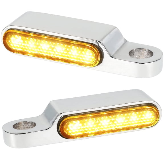 Vensio -Sequential LED Motorcycle Handlebar Turn Signals, 2pcs Waterproof Mini Running Light Indicators